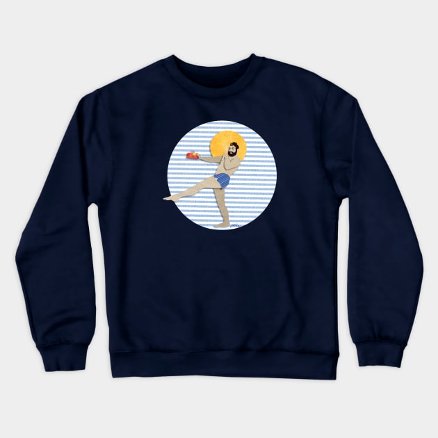 Beach Bear Crewneck Sweatshirt by CKline